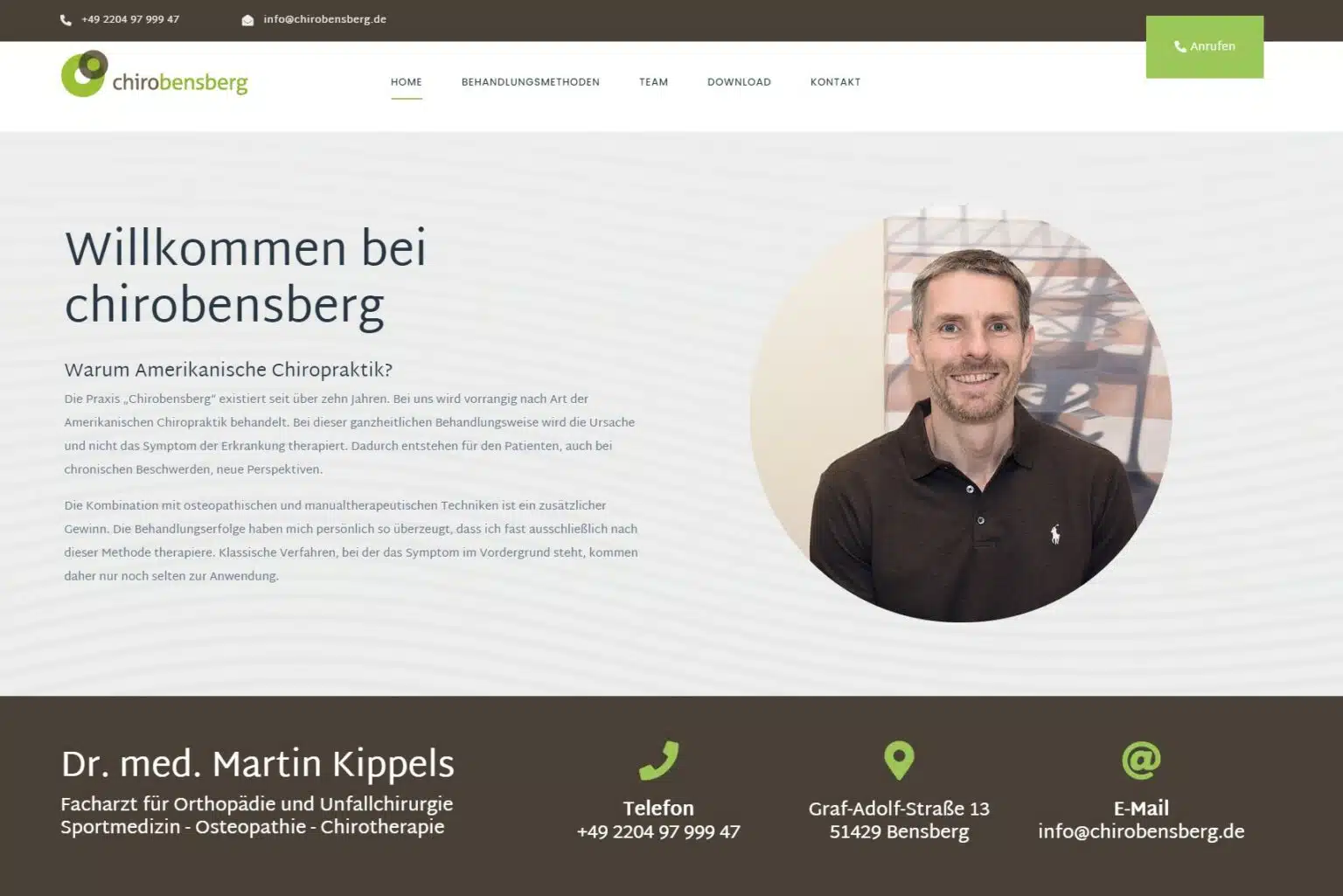 Chirobensberg Webseite